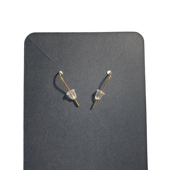 Handmade Halloween Dangle Earrings Dancing Skeleton Charms Orange Beads Hooks - Picture 3 of 4